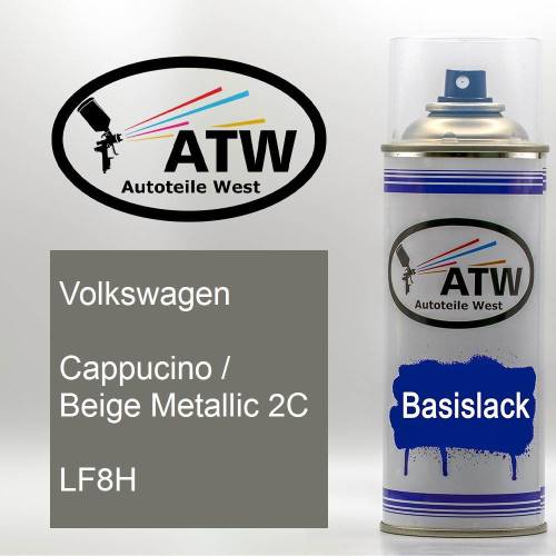 Volkswagen, Cappucino / Beige Metallic 2C, LF8H: 400ml Sprühdose, von ATW Autoteile West.